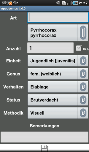 Appodemus / Detailansicht